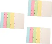 TEHAUX 3sets Organize Your Notes 5 A5 Planner Refills 6 Hole Punch Binder Planner Paper 100sheets*3
