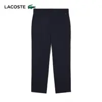 在飛比找momo購物網優惠-【LACOSTE】男裝-錐形褲管輕質斜紋工作褲(深淵藍)