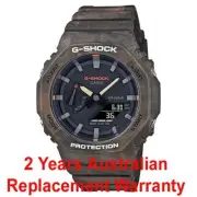 CASIO G-SHOCK CARBON GA-2100 GA-2100FR-5A CASIOAK WATCH FOREST BROWN 2Y WARRANTY