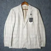 Ralph Lauren Single Breasted Sports Coat Mens 41R Brown Plaid Ultraflex Blazer