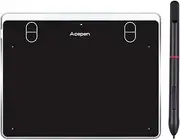 AP604 Digital Graphic Drawing Tablet 6 * 4 Inch Active Area Ultra-Thin Drawing Board Kit with 4 Shortcut Keys Battery-free Passive Stylus 8192 Levels Pressure Compatible with Windows Silver