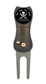 US Navy Submarine Force Golf Ball Marker + Switchblade Divot Tool Silent Deadly