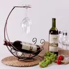 Creative Metal Wine Rack Hanging Wine Glass Holder Bar Stand Bracket Display _we