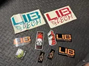Vintage Lot Of 10 Lib Tech Snowboarding Stickers Decals