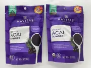 Navitas Organics Acai Powder 2 x 4 oz. Berry BB 1/2026 FAST FREE SHIPPING!!