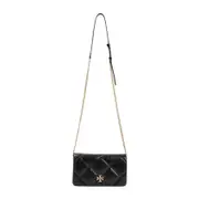 [Tory Burch] Tory Burch-Black Cow Leather Chain Wallet-Donna OS OS