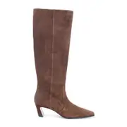 [Stuart Weitzman] Stuart Weitzman-Deep Coffee Goat Leather Stassi 50 Boots-Donna 36 IT