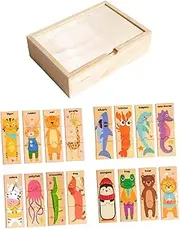 Wood Puzzles Lightweight Cube Block Toys for Traveling Birthday Home