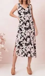 Mister Zimi NEW Corsica Sienna Floral Sleeveless Midi Dress Size AU 10 US 6