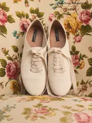 Natural Tabitha Simmons x Next Dilly Round Toe Lace Up Slim Jazz Shoes (AR2653) | $160