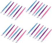 Healeved 108pcs Nail Stick Nail Polish Corrector Pen Cuticle Pusher Nail Cleaner Purple Tools Nail Pusher Nail Polish Cleaning Brush Nail Cleaning Stick Pink Nail Polish