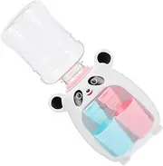 Homoyoyo Mini Cartoon Drinking Fountain Small Water Dispenser for Dual Water Outlets Engaging Press Down Design for Boys and Birthdays Compact and Lightweight