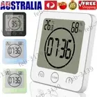 Bathroom Digital Shower Clock Timer Alarm Temperature Meter Humidity Waterproof
