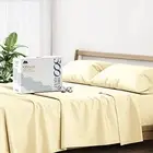 500 Thread Count Cotton Sheets - 4 PC Cal King Size Bed California King Sand