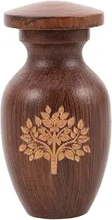 Wooden Pet Urn Memorial Casket for Ashes Animal Burial Box Cremation Box for Human Ashes Dog Cat Remains Jar Funeral Supplies