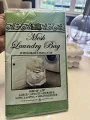 Mesh Laundry Bag Storage W/ Drawstrings