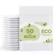 #6 Kraft Bubble Padded White Mailers 12.5 x 19 Shipping Envelopes Case 50 Pcs