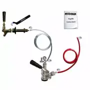 Add A Tap Draft Beer Kegerator Conversion Kit Faucet & Sanke D Coupler w/ Hoses