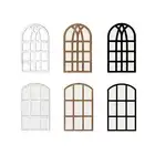 Arched Window Pane Mirror Acrylic Background for Home Living Room Farmhouse