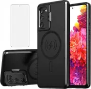 Phone Case for Samsung Galaxy S20 FE 5G 6.5 inch with Tempered Glass Screen