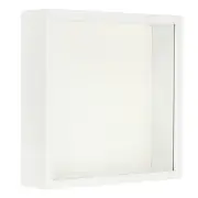 7x7 Shadow Box Frame Wood Dried Flower Display Stand Floating Photo Frame White