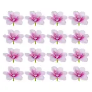 16Pcs Artificial Orchid Petals Faux Orchid Flower Head Fake Flowers Light Purple