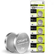 5 x CR2477 3V Lithium Batteries Button Coin CR-2477 CR2477/BN✅