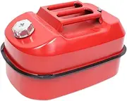 Fuel Can Portable Fuel Tank Oil Storage Barrel Good Sealing for Emergency Use Steel Plate Red Versatile Practical Oil Drum, 20 L