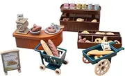 1 Set Dollhouse Bakery Bread Kitchen Kitchenware Miniature Mini Adornment Simulation Doll House Props Mini House Adornment Simulated Bakery Prop Micro Landscape