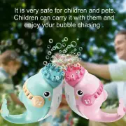 Electric Dolphin Bubble Gun Toy Gatling Bubble Machine Maker Kids Out-in/indoor