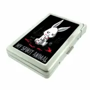 Spirit Animal Em1 Cigarette Case with Built in Lighter Metal Wallet
