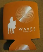 Waves Cider Company Beer Can Koozie Cooler NEW
