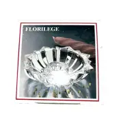 Crystal Candle Holders Cristal de Flandre France 3 5/8” Original Box Vintage Set