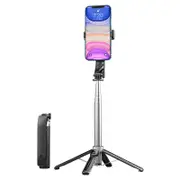 Flexible Phone Quadripod Holder Stand Selfie Stick Bluetooth Remote For iPhone