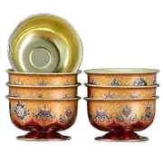 7pcs Offering Bowl Buddhist Offering Water Cup Decorative Worship Bowl Buddhist Supply