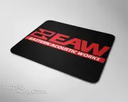 Eaw Acoustic Logo Non Slip Mouse Mad Costum Mouse Pad Usa