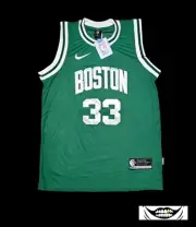Larry Bird #33 Celtics Green On Court Replica Jersey Men's Women's Size 2XL