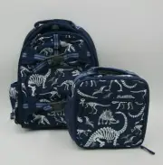 Pottery Barn Kids Dino Bones Glow in Dark S Mackenzie Backpack Lunch Box #9899E