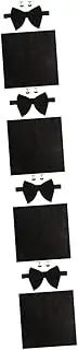 [DEARMAMY] 4 Sets Men's Bow Tie Set Men's Handkerchief Cufflinks Vintage Style Suit Accessories Groom Bow Tie