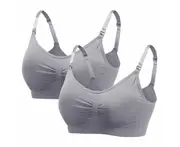 Lactation with women's lactation bra no underwire traceless front open buckle gathered lactation underwear 2-piece set