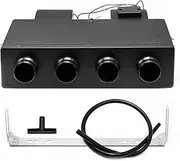 Saihisday A/C Air Conditioning Evaporator Assembly Unit 12V, Under-Dash A/C Heating Cooling Unit with 4 Vents for Car Truck