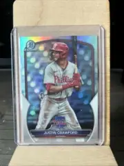 Justin Crawford 2023 Bowman Draft BDC-71 Chrome Refractor Philadelphia Phillies