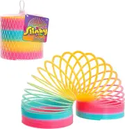Slinky the Original Walking Spring Toy, Plastic Rainbow Giant Slinky, Kids Toys