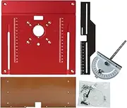 Router Plate Insert - Multipurpose Clear Scale Router Edge Guide with Center Hole - Woodworking Tools for Beginners Enthusiasts Professionals