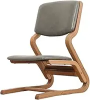 CVBFDB Dining Chair Solid Wood Household Cafe Hotel Backrest Chair Sub-Student Study Chair Can Lift Computer Chair(White-Dinosaur Doodle4)