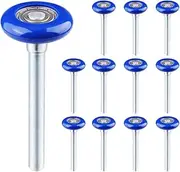 Mellisso 12 Pack 1.8 Inch Nylon Sealed Garage Door Rollers Kit Quiet/and High Load, High Performance Bearing Kit Blue