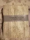 Design Imports Winter Sparkle Jacquard Tablecloth NEW Size 52×52