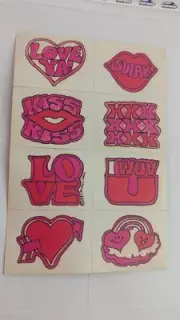 Vintage Scratch N Sniff Stickers Spindex Valentines Day 1 Sheet READ