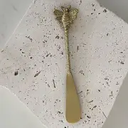 BEE Spreader/Pate (1 piece) Brass + Stainless Nature Cutlery