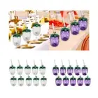 10Pcs Grape Cups Ice Coffee Water Milk Tea Juice Drinking Cups User Friendly